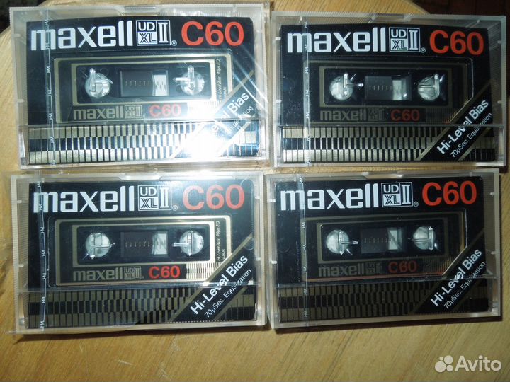 Аудиокассеты Maxell UD XL II С60 Japan Запечатаны