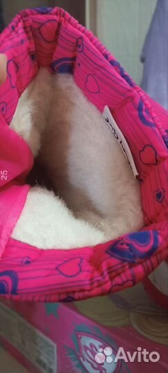 Сапоги зимние для девочки 25 размер