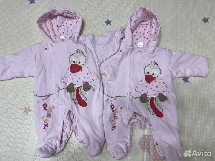 Пакет вещей для двойни р.56-62