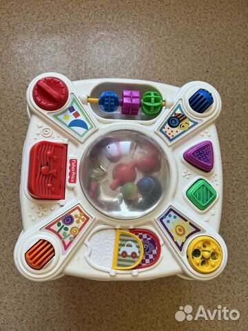 Развивающий столик fisher price+стульчик chicco