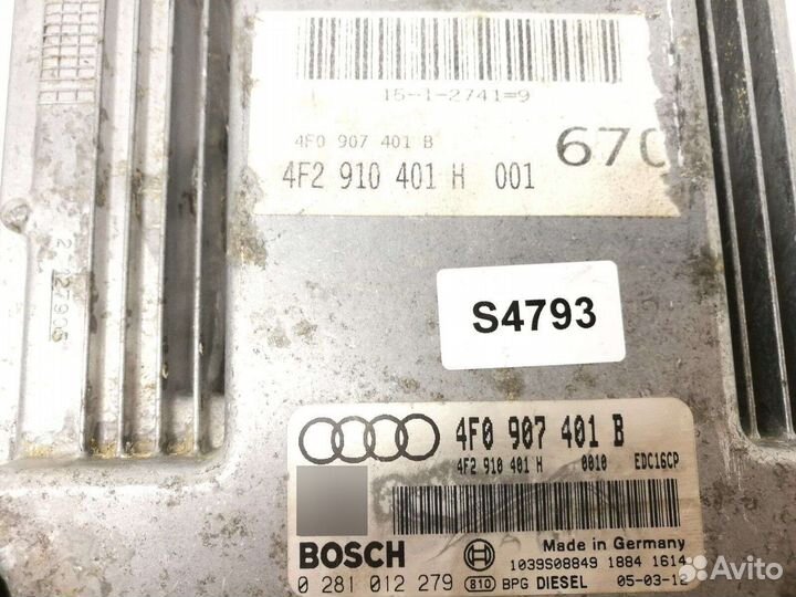 Блок управления двигателя Audi 4F2910401