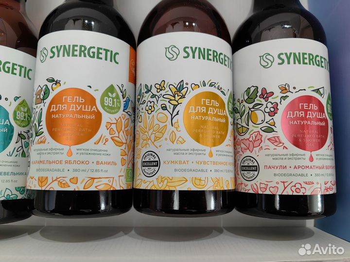 Synergetic гель для душа: 380 мл *5 шт