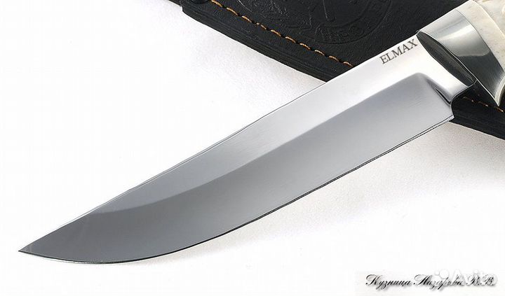 Охотничий нож из стали Elmax Овод 2 мельхиор