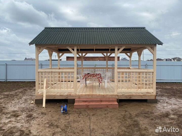 Деревянные беседки