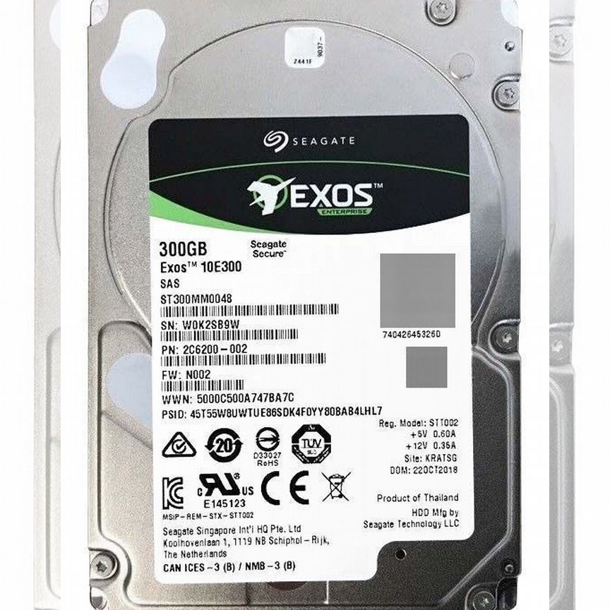 [ST300MM0048] Жесткий Диск Seagate 300gb 10000 Sas St300mm0048