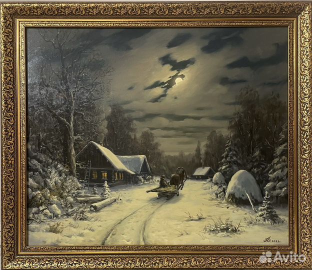 Картина маслом «Зимняя сказка» Долгополый А.А