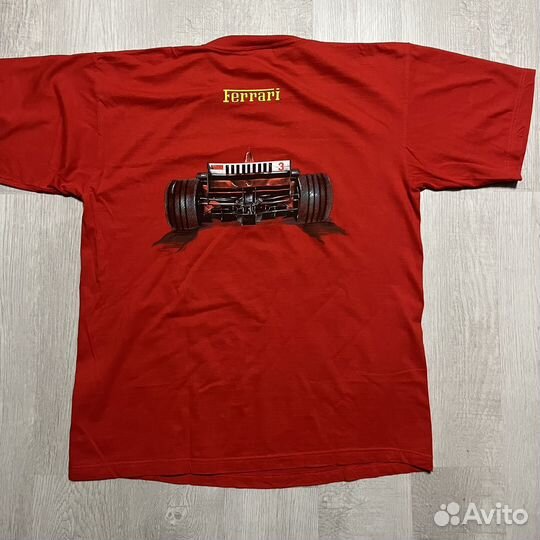 F1 Ferrari Vintage 90's L футболка мужская