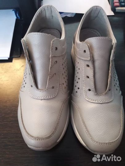 Летние перфорированные женские полуботинки 37