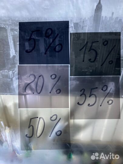 5 15 20 35 50 Съёмная Многоразовая тонировка