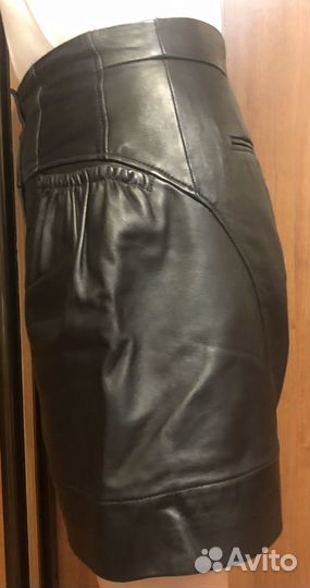 Шорты женские кожаные