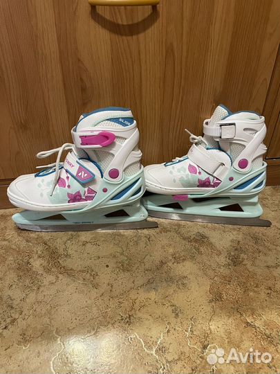 Коньки раздвижные, р 32-36