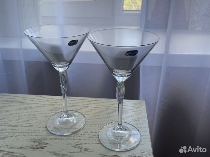 Новые бокалы богемское стекло