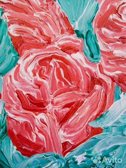 Картина цветы, картина розы