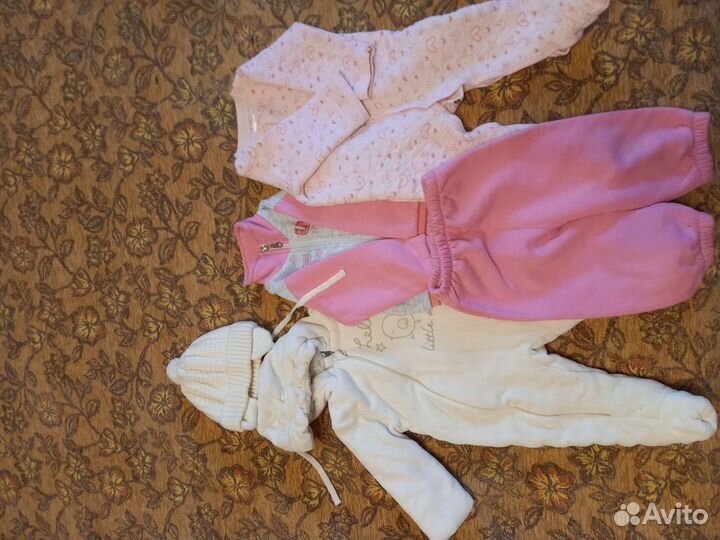 Пакет вещей для девочки 56,62 68,74, 80