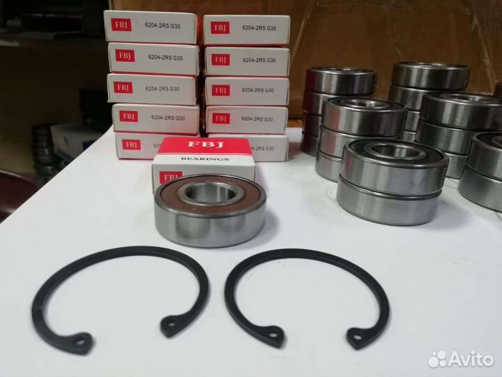 Подшипники на ролики (катки) снегохода и стопорные