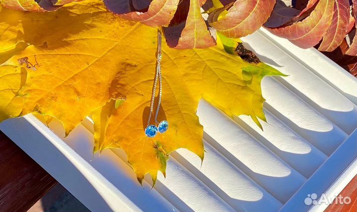 Серьги с оригинальными кристаллами swarovski rocks