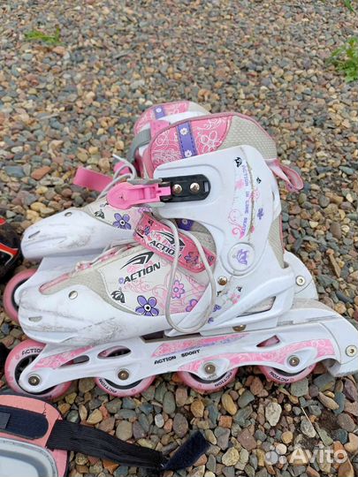 Детские ролики и защита 37-40