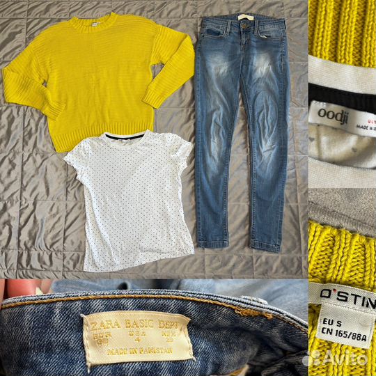 Огромный пакет 32 шт женских брендовых вещей 42/44