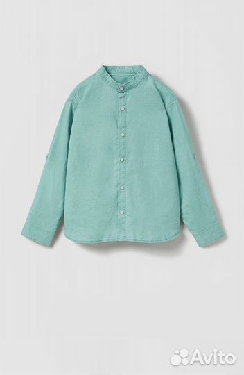 Новая льняная рубашка Zara для мальчика