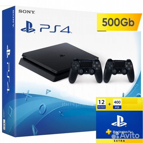 Playstation 4 Ps4 slim + 430 игр + гарантия Магази