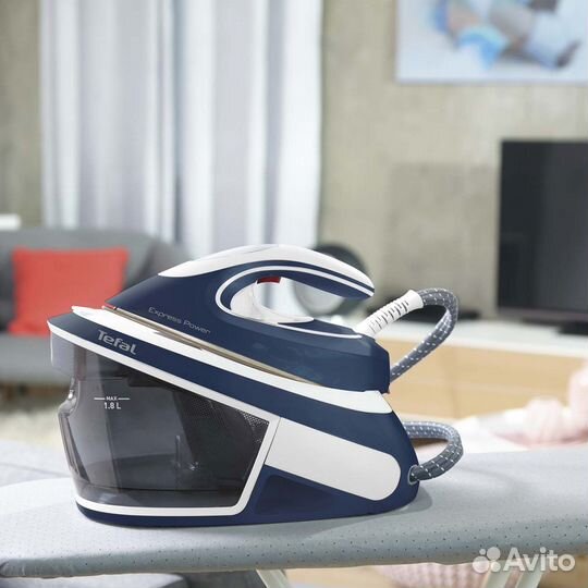 Парогенератор Tefal SV8060E0 2800Вт синий/белый