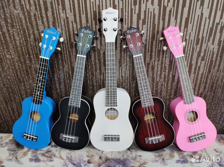 Укулеле в ассортименте