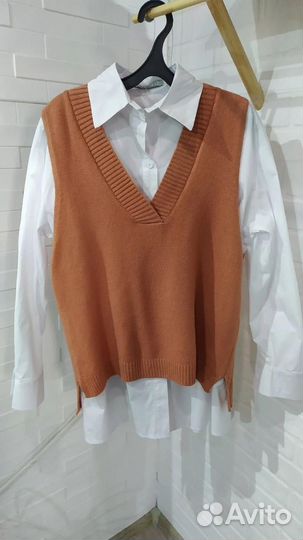 Жилетка вязаная