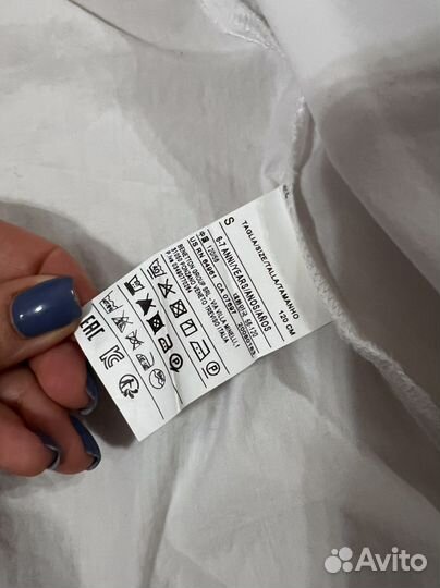 Рубашка белая Benetton рост 120