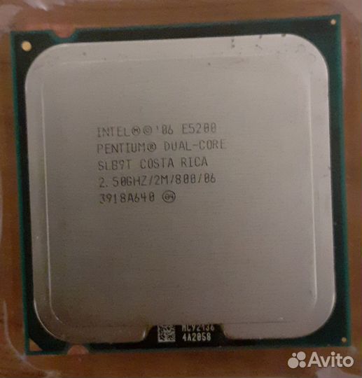 Процессор Intel pentium dual e5200, 2.5 GHz