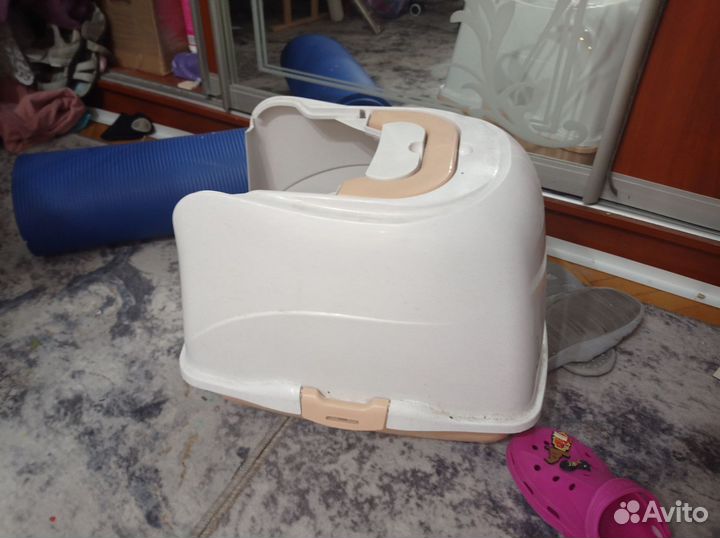 Лоток для кошек большой + лоток на унитаз