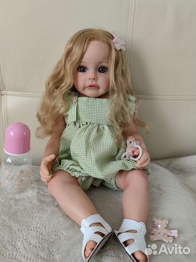 Кукла Реборн силиконовая 55 см девочка