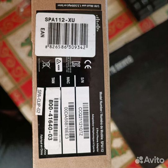 Адаптер для VoIP-телефонии Cisco SPA112 black