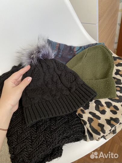 Теплый снуд, палантины/платки и шапки