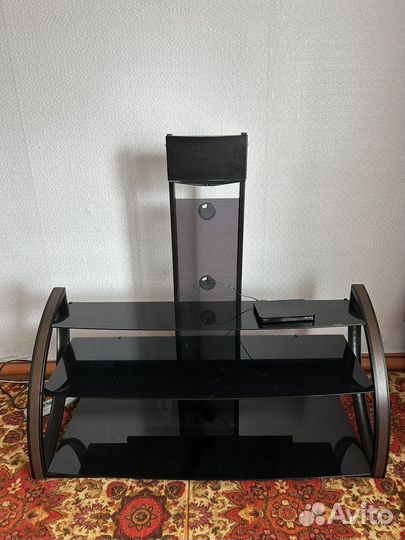 Стеклянная тумба под TV Mart