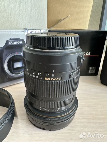 Canon 90D + sigma 17-50 2.8 ex+ canon 1EG(сумка)