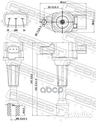 Катушка зажигания SPL1172;FC-2467;106775;ZJ01-1