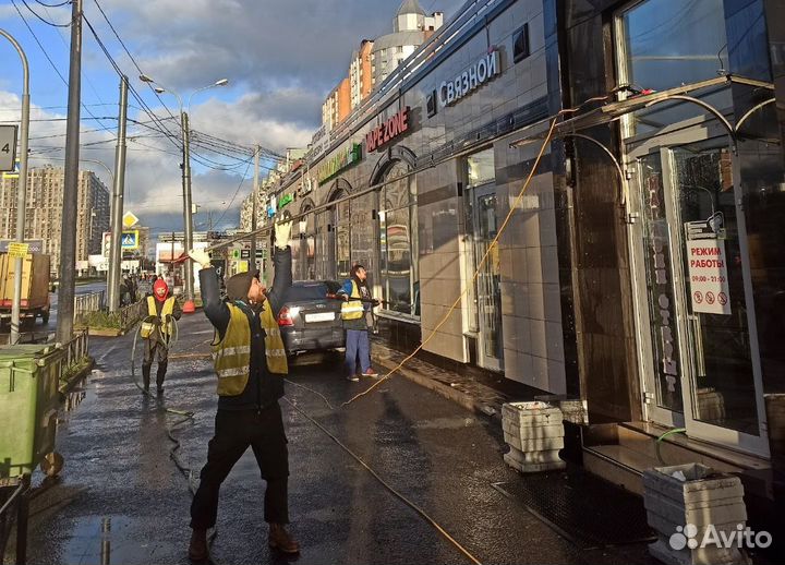 Мойка рекламных щитов билбордов вывесок