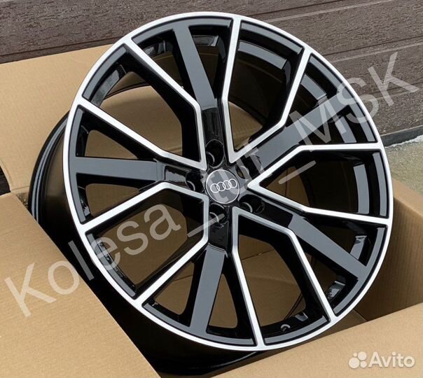 Диски Audi Skoda VW r19 5/112 Black Machined