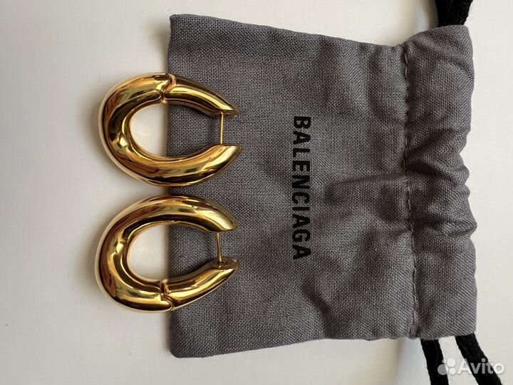 Balenciaga серьги, loop earrings