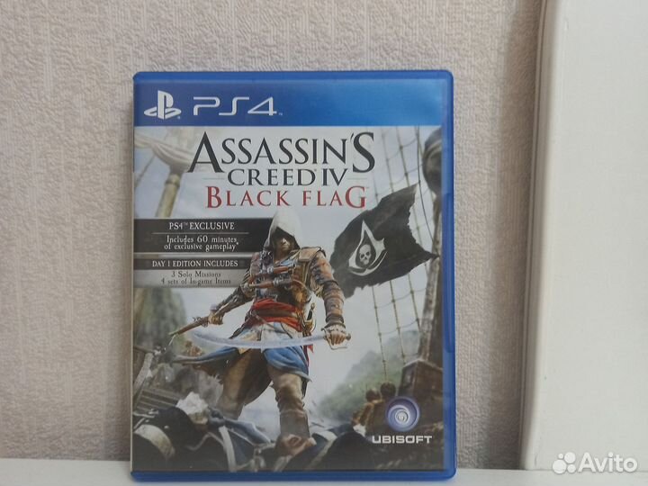 Диск с Assassin's Creed 4 Black Flag для PS4/PS5