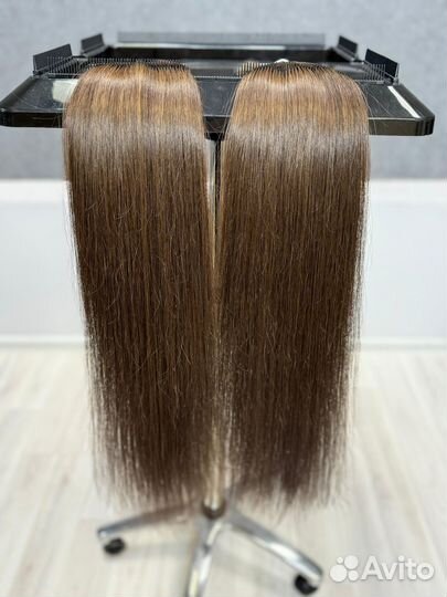 Волосы на заколках