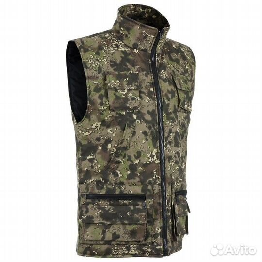 Жилет утеплённый, ткань смесовая, цвет blur 1332