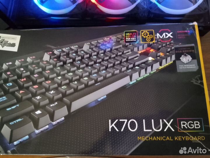 Механическая клавиатура Corsair K70 lux rgb