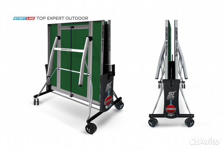 Теннисный стол Top Expert Outdoor green - всепогод