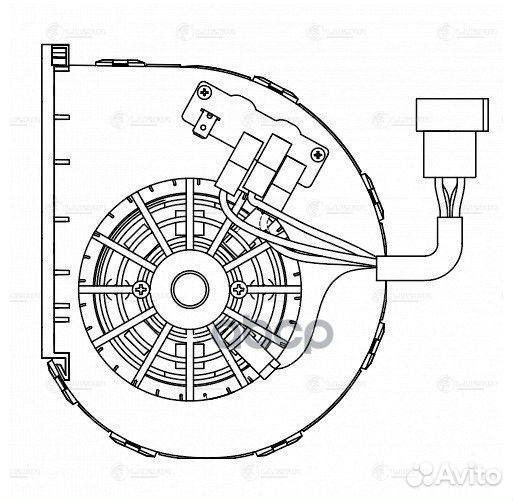 Э/вентилятор отоп. маз 103 (24В) LFh 1203 luzar