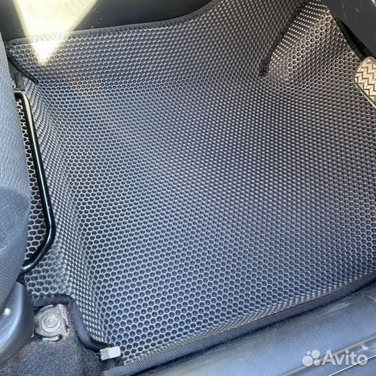 Коврики EVA 3Д на Филдер черный+черный