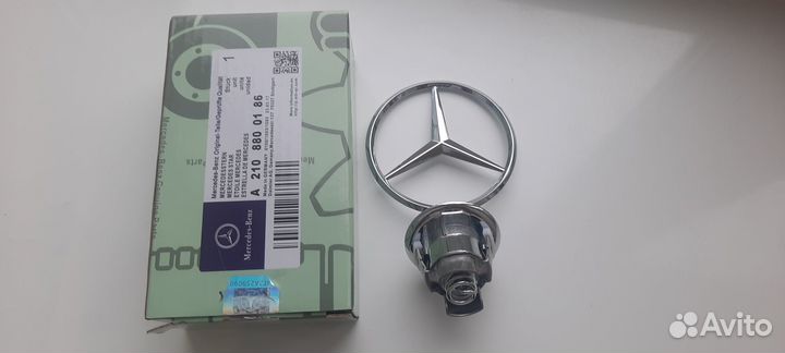 Значок на капот мерседес w124/w202/w210/w211/w203