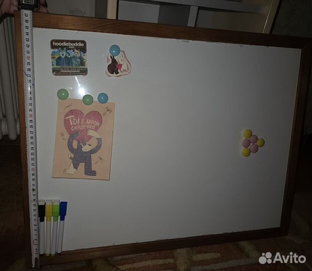 Доска магнитно-маркерная 45х60 см Attache Wood лак