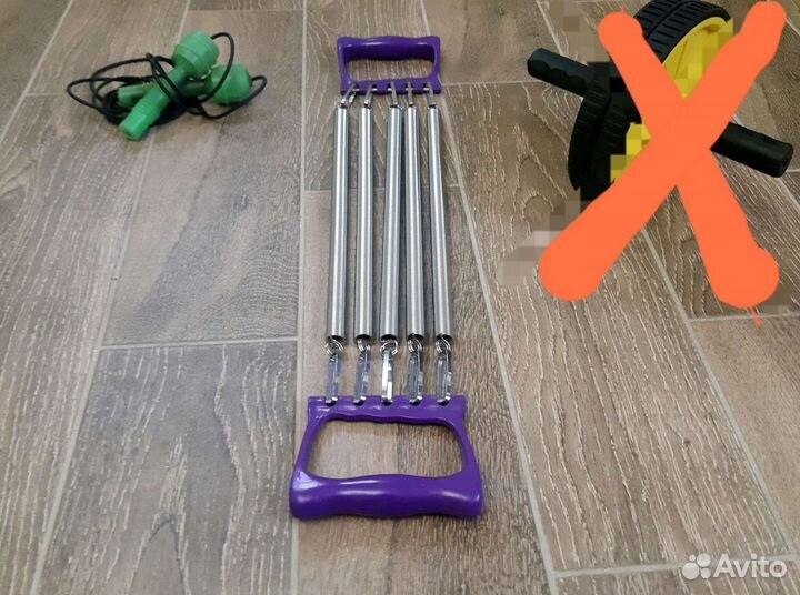 Эспандер пружинный, скакалка