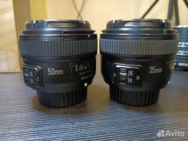 Объектив Yongnuo 35 мм F2.0, 50 мм f 1,8 для Nikon объявление продам